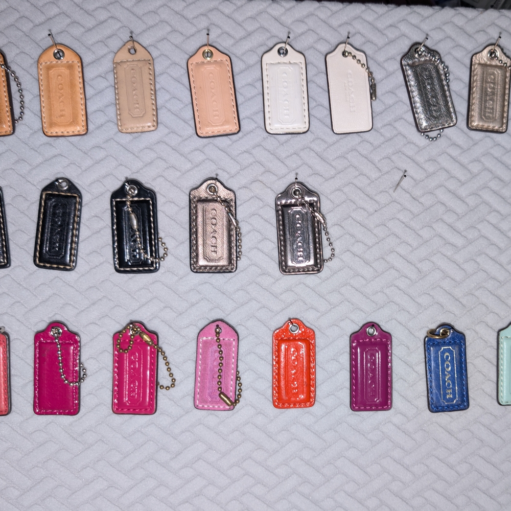 Coach Leather Bag Size Hang Tags Collection